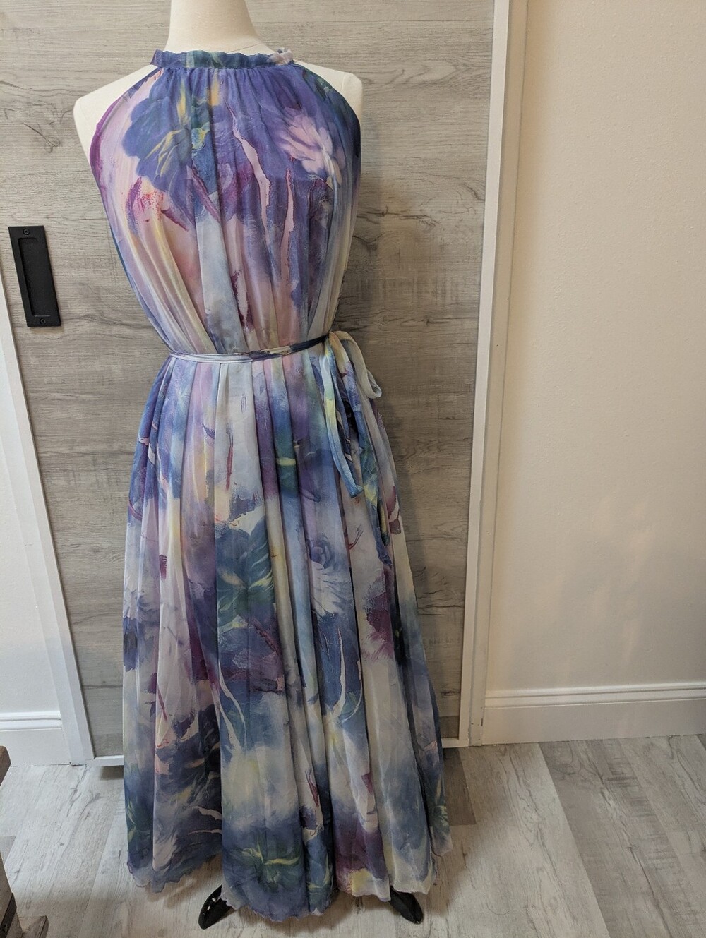 Chicwish Ethereal Lavender Watercolor Maxi Dress - Picture 5 of 7